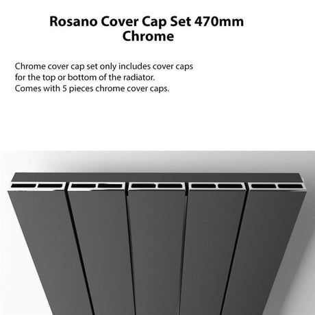 Eastbrook Rosano Top Cover Cap Set 470mm - Chrome - 86.0113 - TAP 'N' SHOWER