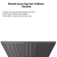 Eastbrook Peretti Top Cover Cap Set 1230mm - Chrome - 86.0131 - TAP 'N' SHOWER