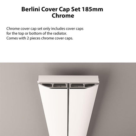 Eastbrook Berlini Top Cover Cap Set 185mm - Chrome - 86.0139 - TAP 'N' SHOWER