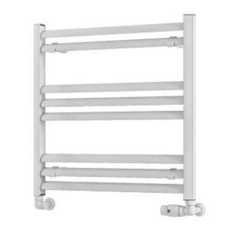 Eastbrook Velor Aluminium Towel Radiator 600mm x 600mm - Matt White - 86.0159 - TAP 'N' SHOWER
