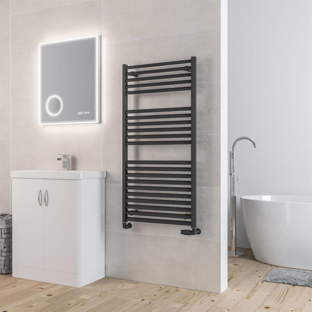 Eastbrook Velor Aluminium Towel Radiator 1200mm x 600mm - Matt Anthracite - 86.0167 - TAP 'N' SHOWER