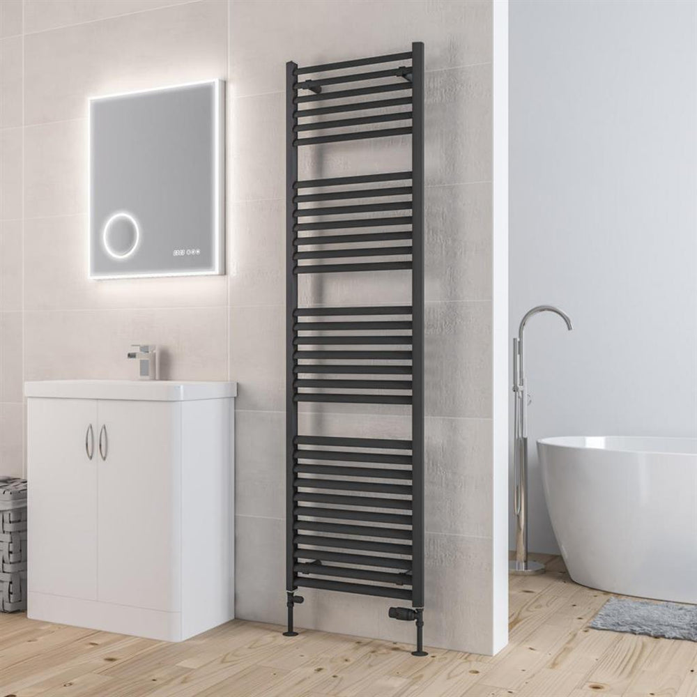 Eastbrook Velor Aluminium Towel Radiator 1800mm x 500mm - Matt Anthracite - 86.0168 - TAP 'N' SHOWER