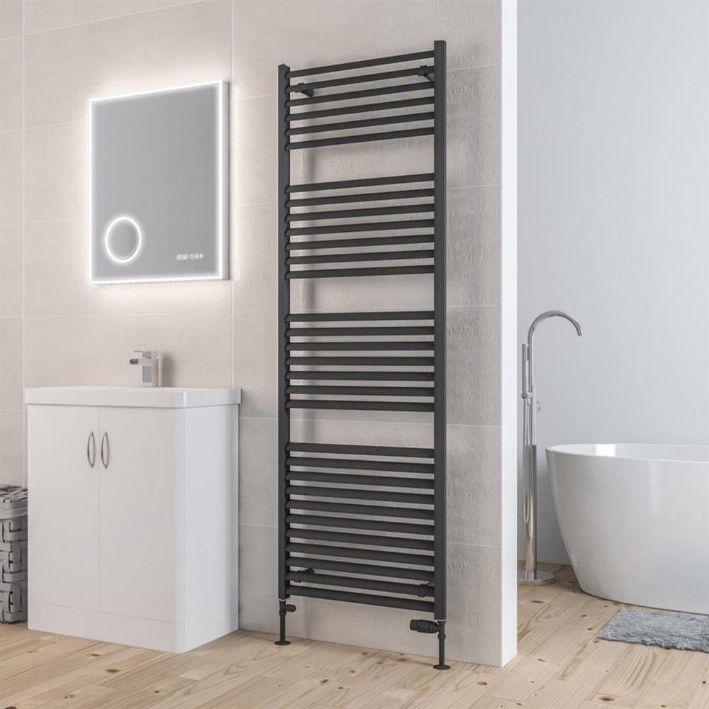 Eastbrook Velor Aluminium Towel Radiator 1800mm x 600mm - Matt Anthracite - 86.0169 - TAP 'N' SHOWER