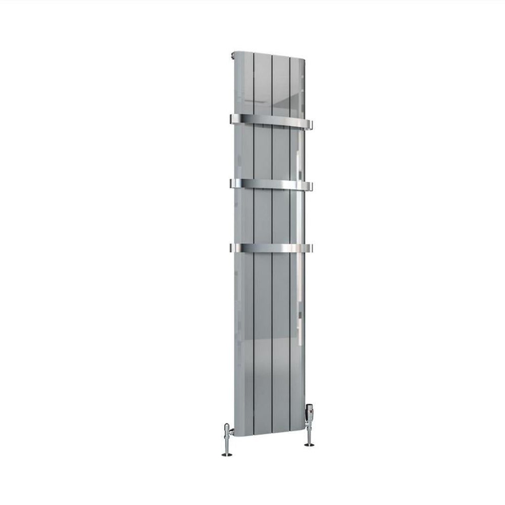 Eastbrook Peretti Aluminium Vertical Flat Panel Radiator 1800mm x 375mm - Polished - 86.0178 - TAP 'N' SHOWER