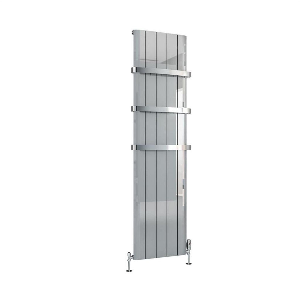 Eastbrook Peretti Aluminium Vertical Flat Panel Radiator 1800mm x 470mm - Polished - 86.0179 - TAP 'N' SHOWER
