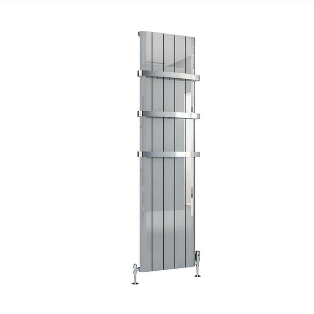 Eastbrook Peretti Aluminium Vertical Flat Panel Radiator 1800mm x 470mm - Polished - 86.0179 - TAP 'N' SHOWER