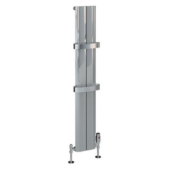 Eastbrook Berlini Aluminium Vertical Radiator 1200mm x 185mm - Polished - 86.0185 - TAP 'N' SHOWER