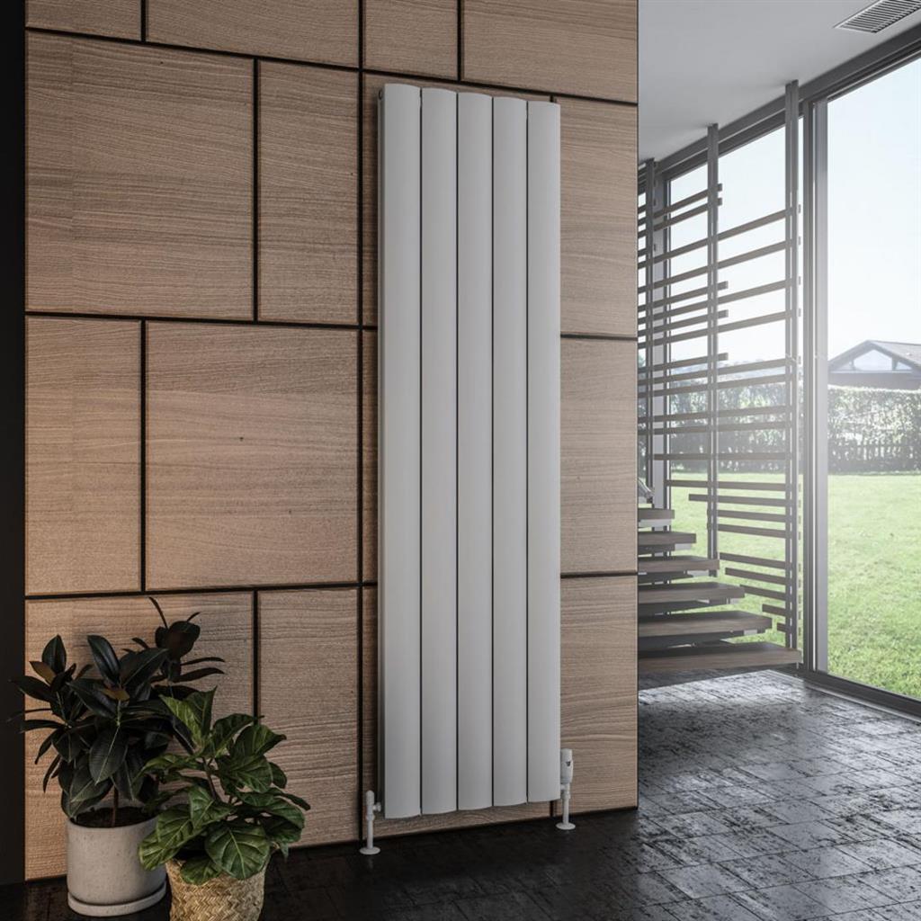Eastbrook Guardia Aluminium Vertical Radiator 1800mm x 470mm - Grey - 86.0191 - TAP 'N' SHOWER