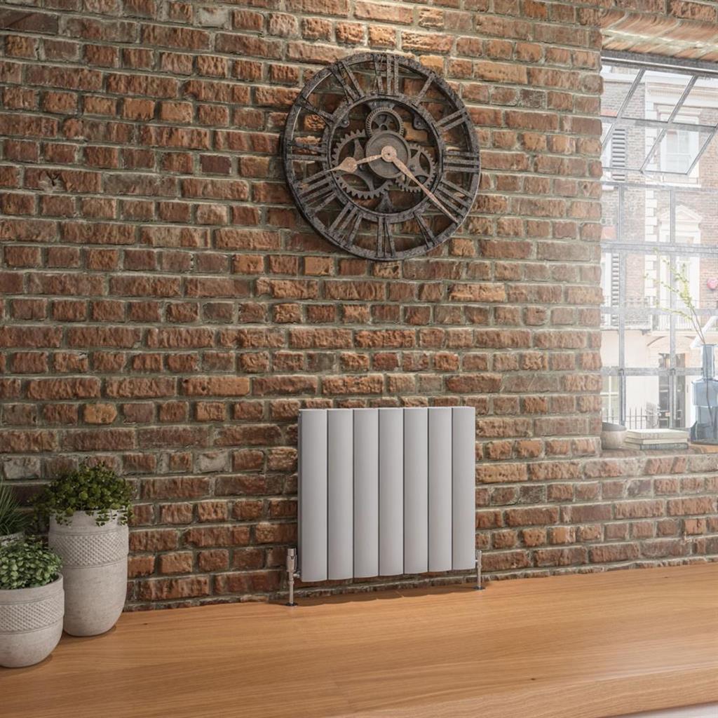 Eastbrook Guardia Aluminium Horizontal Radiator 600mm x 660mm - Matt Grey - 86.0193 - TAP 'N' SHOWER