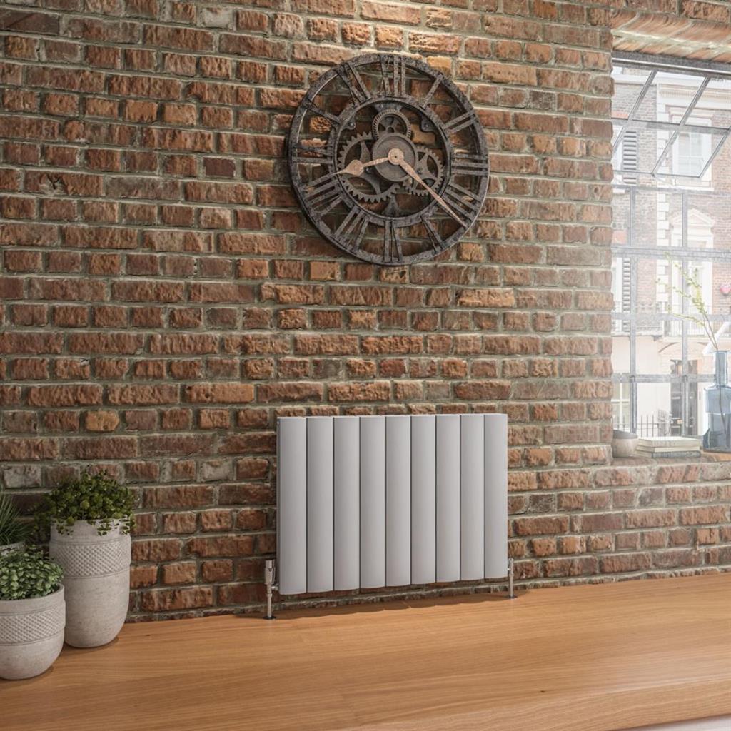 Eastbrook Guardia Aluminium Horizontal Radiator 600mm x 850mm - Matt Grey - 86.0194 - TAP 'N' SHOWER