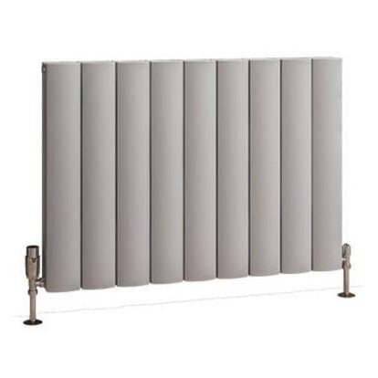 Eastbrook Guardia Aluminium Horizontal Radiator 600mm x 850mm - Matt Grey - 86.0194 - TAP 'N' SHOWER