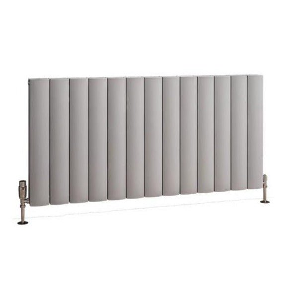 Eastbrook Guardia Aluminium Horizontal Radiator 600mm x 1230mm - Matt Grey - 86.0196 - TAP 'N' SHOWER