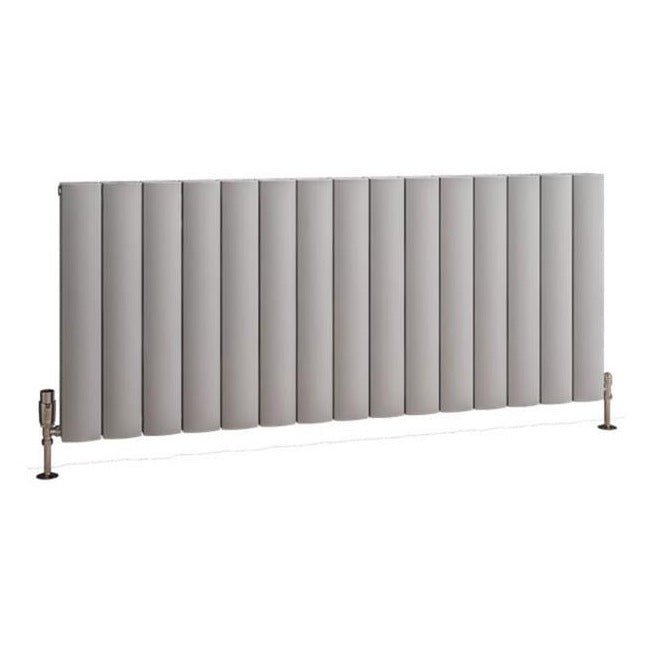 Eastbrook Guardia Aluminium Horizontal Radiator 600mm x 1420mm - Matt Grey - 86.0197 - TAP 'N' SHOWER