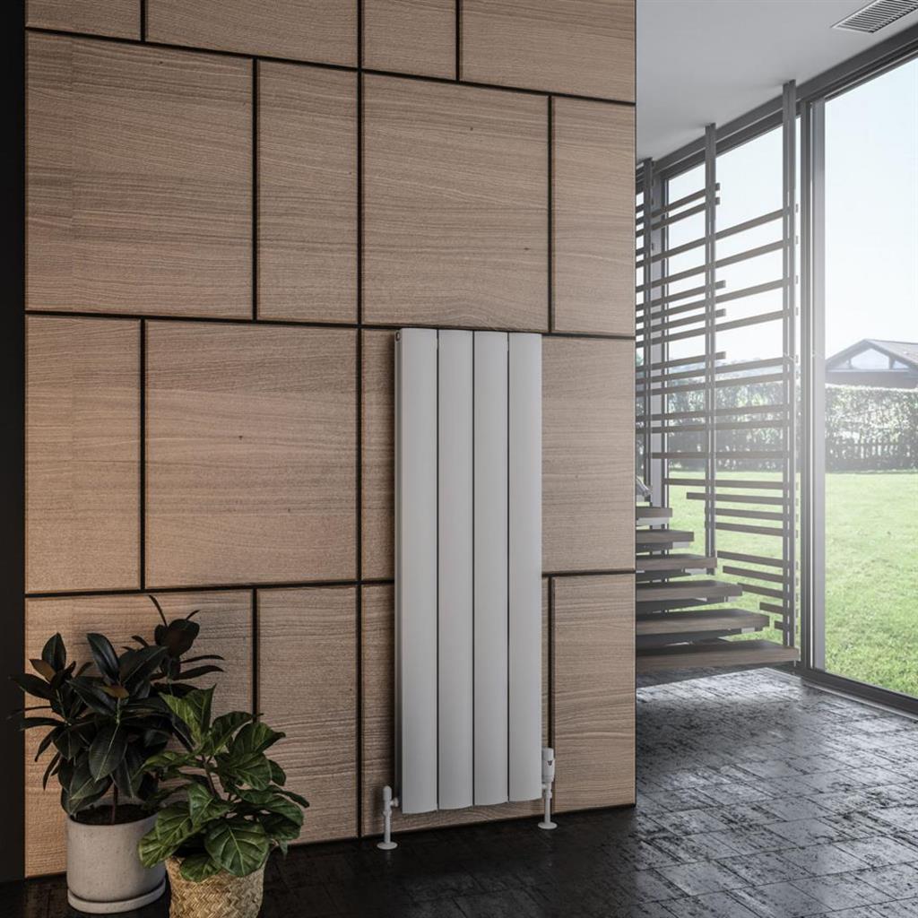 Eastbrook Guardia Aluminium Vertical Radiator 375mm x 1200mm - Matt Grey - 86.0483 - TAP 'N' SHOWER