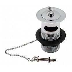 Embrass Peerless Slotted Basin Waste Complete With Plug (Chrome) & Cha