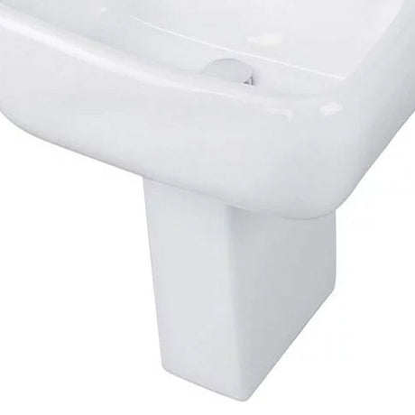 Rak Metropolitan Semi Pedestal For 42cm Basin - White - METHALPED - TAP 'N' SHOWER