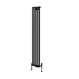Eastbrook Tunstall Vertical Designer Radiator 1800mm x 280mm - Matt Black - 89.0003 - TAP 'N' SHOWER