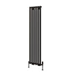 Eastbrook Tunstall Vertical Designer Radiator 1800mm x 420mm - Matt Black - 89.0007 - TAP 'N' SHOWER