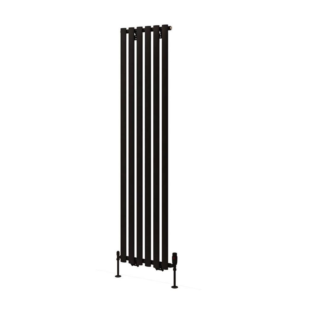 Eastbrook Tunstall Vertical Designer Radiator 1800mm x 420mm - Matt Black - 89.0007 - TAP 'N' SHOWER