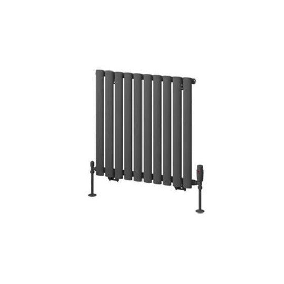 Eastbrook Tunstall Horizontal Designer Radiator 600mm x 589mm - Matt Anthracite - 89.0014 - TAP 'N' SHOWER