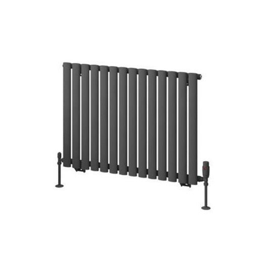 Eastbrook Tunstall Horizontal Designer Radiator 600mm x 825mm - Matt Anthracite - 89.0017 - TAP 'N' SHOWER