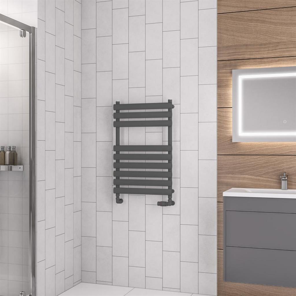 Eastbrook Tunstall Designer Towel Radiator 800mm x 600mm - Matt Anthracite - 89.0042 - TAP 'N' SHOWER