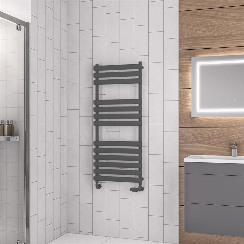 Eastbrook Tunstall Designer Towel Radiator 1200mm x 500mm - Matt Anthracite - 89.0034 - TAP 'N' SHOWER