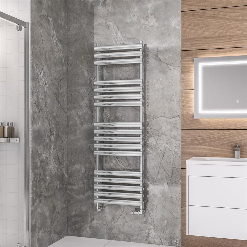 Eastbrook Tunstall Designer Towel Radiator 1600mm x 500mm - Chrome - 89.0040 - TAP 'N' SHOWER