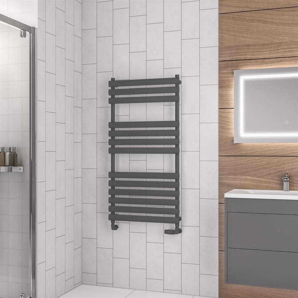 Eastbrook Tunstall Designer Towel Radiator 1200mm x 600mm - Matt Anthracite - 89.0046 - TAP 'N' SHOWER