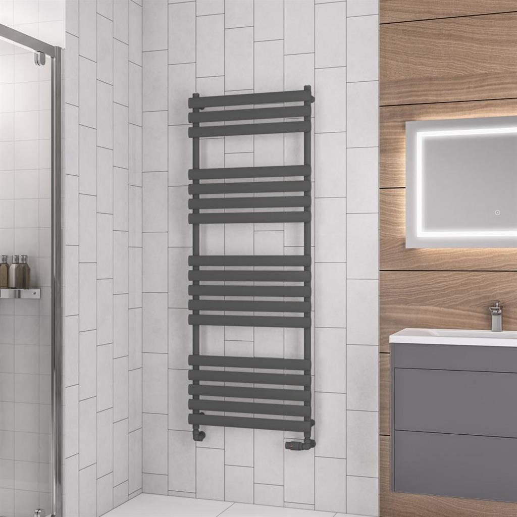 Eastbrook Tunstall Designer Towel Radiator 1600mm x 600mm - Matt Anthracite - 89.0050 - TAP 'N' SHOWER