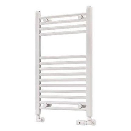 Eastbrook Wingrave Straight Ladder Towel Radiator 800mm x 500mm - Matt White - 89.0058 - TAP 'N' SHOWER