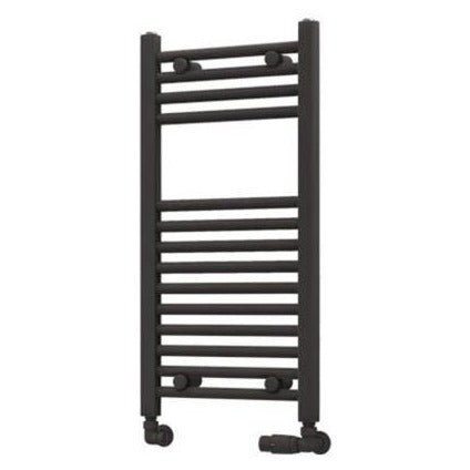 Eastbrook Wingrave Straight Ladder Towel Radiator 800mm x 400mm - Matt Anthracite - 89.0068 - TAP 'N' SHOWER