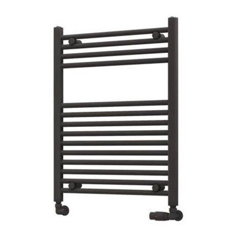 Eastbrook Wingrave Straight Ladder Towel Radiator 800mm x 600mm - Matt Anthracite - 89.0078 - TAP 'N' SHOWER