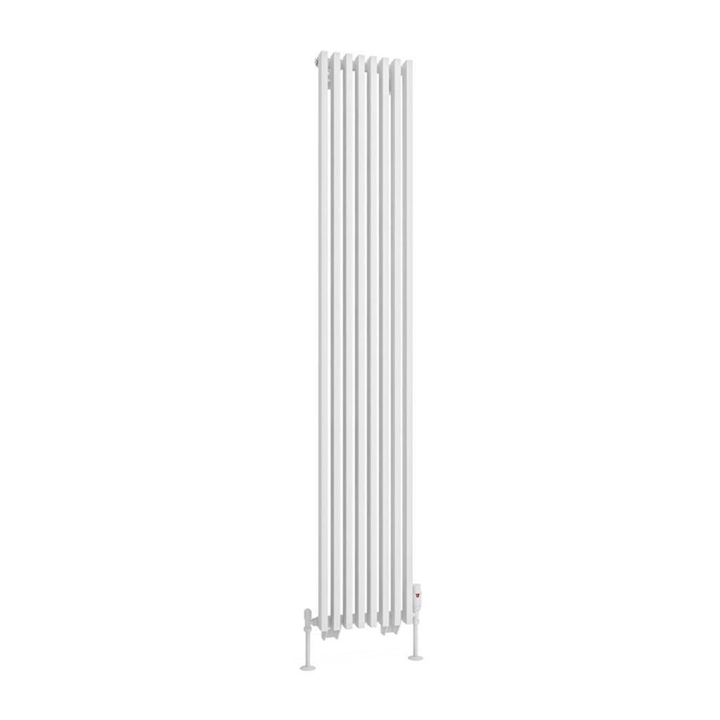 Eastbrook Rowsham Vertical Designer Radiator 1800mm x 300mm - Matt White - 89.0102 - TAP 'N' SHOWER