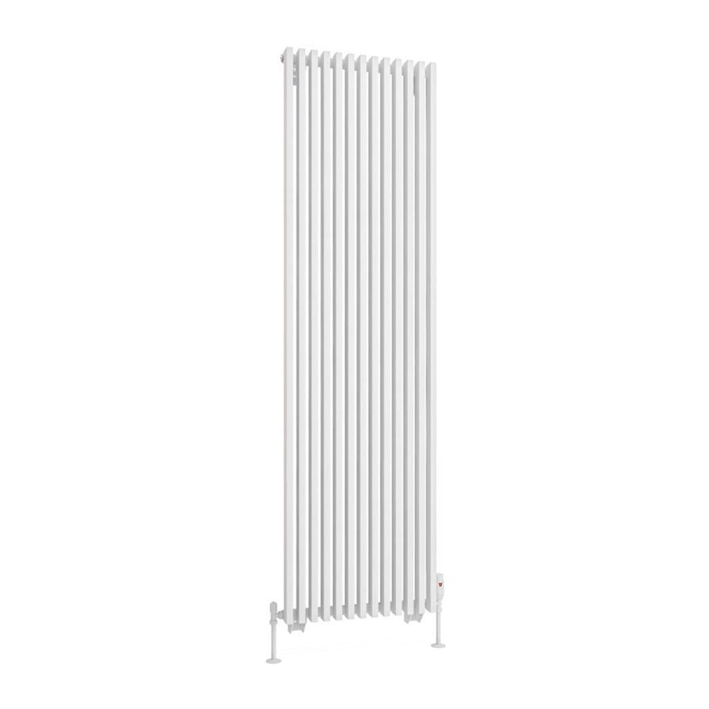 Eastbrook Rowsham Vertical Designer Radiator 1800mm x 500mm - Matt White - 89.0104 - TAP 'N' SHOWER