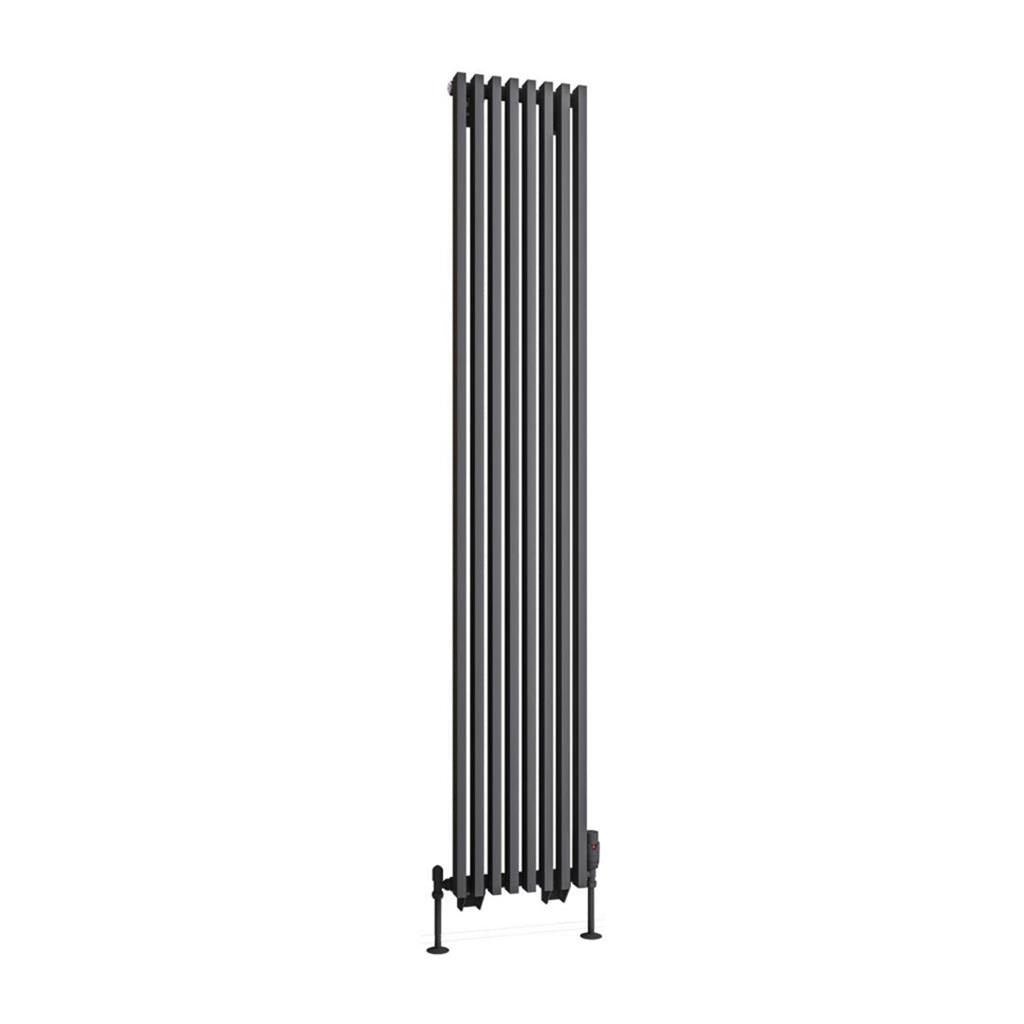 Eastbrook Rowsham Vertical Designer Radiator 1800mm x 300mm - Matt Anthracite - 89.0109 - TAP 'N' SHOWER