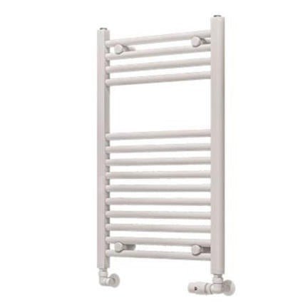 Eastbrook Wingrave Straight Ladder Towel Radiator 800mm x 500mm - Gloss White - 89.0118 - TAP 'N' SHOWER