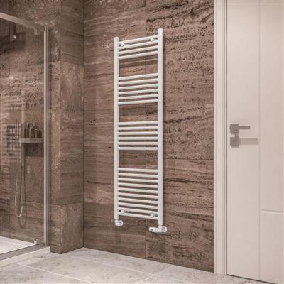 Eastbrook Wingrave Straight Ladder Towel Radiator 1600mm x 500mm - Gloss White - 89.0121 - TAP 'N' SHOWER