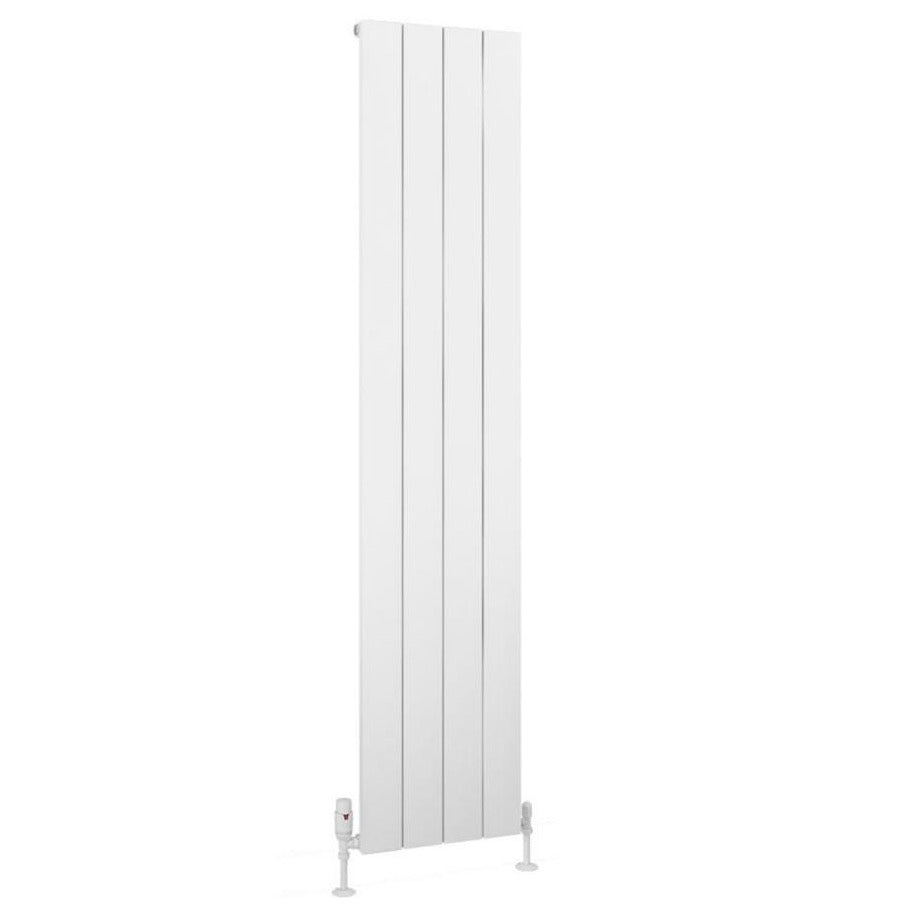 Eastbrook Charlton Aluminium Vertical Radiator 1800mm x 375mm - Matt White - 89.0130 - TAP 'N' SHOWER