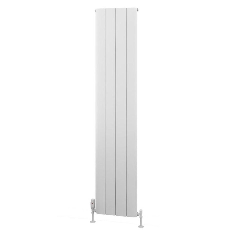 Eastbrook Withington Aluminium Vertical Radiator 1800mm x 375mm - Matt White - 89.0139 - TAP 'N' SHOWER
