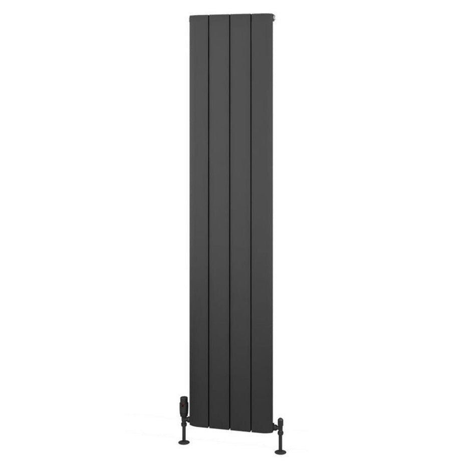 Eastbrook Withington Aluminium Vertical Radiator 1800mm x 375mm - Matt Anthracite - 89.0140 - TAP 'N' SHOWER