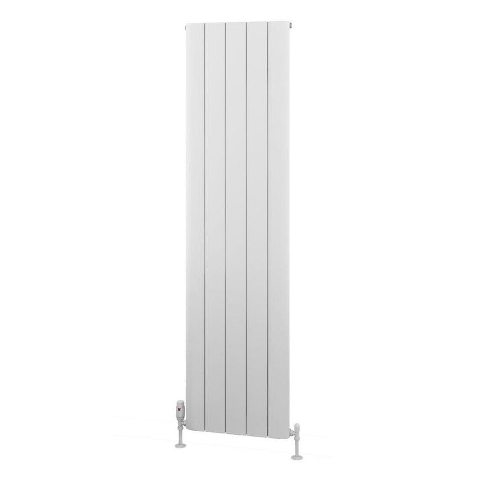 Eastbrook Withington Aluminium Vertical Radiator 1800mm x 470mm - Matt White - 89.0141 - TAP 'N' SHOWER