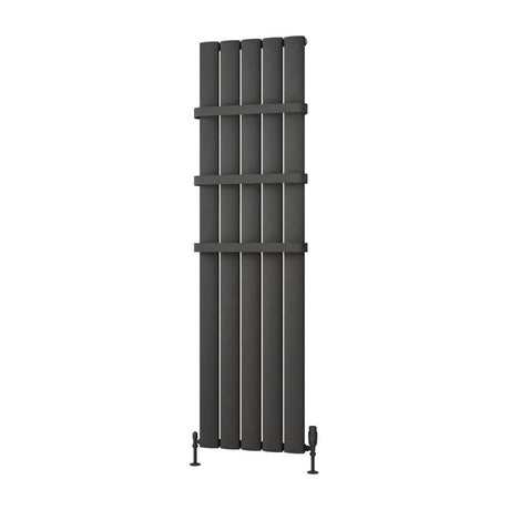 Eastbrook Malmesbury Aluminium Vertical Radiator 1800mm x 470mm - Matt Anthracite - 89.0151 - TAP 'N' SHOWER