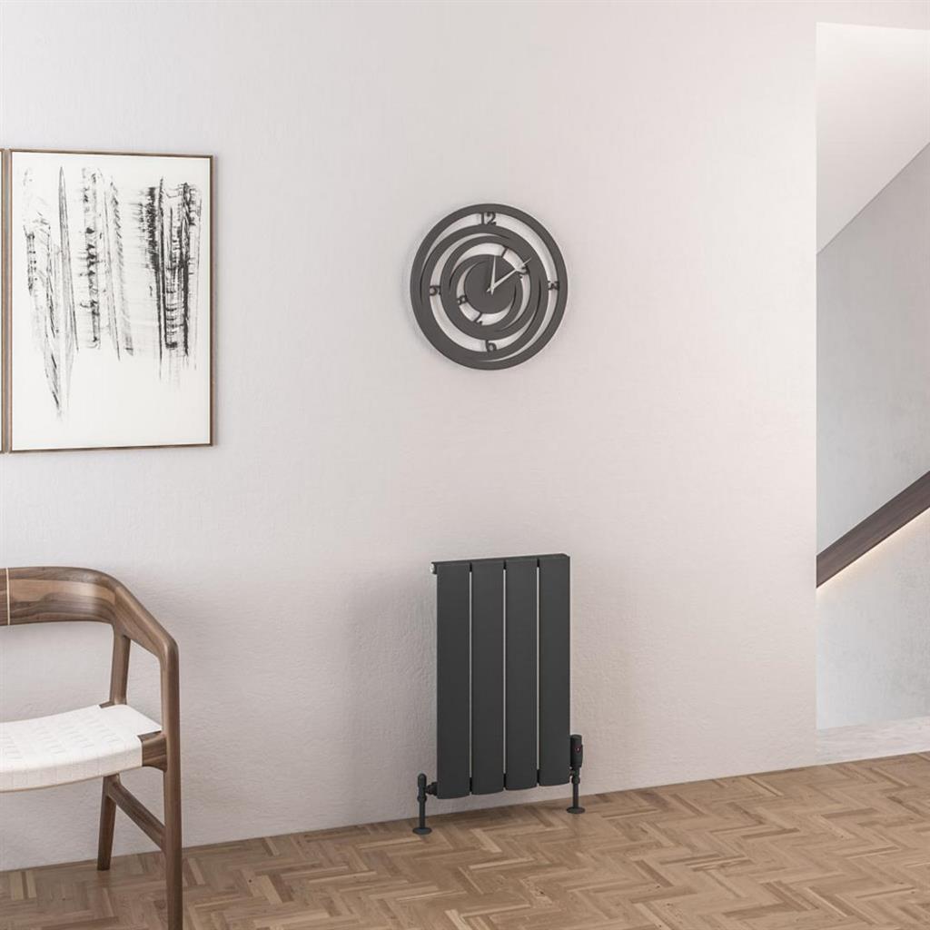 Eastbrook Malmesbury Aluminium Horizontal Radiator 600mm x 375mm - Matt Anthracite - 89.0153 - TAP 'N' SHOWER