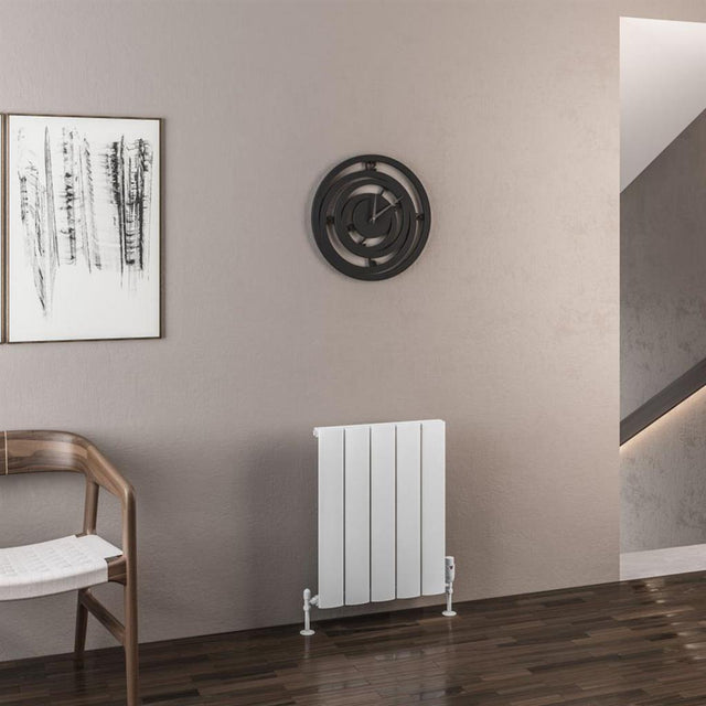 Eastbrook Malmesbury Aluminium Horizontal Radiator 600mm x 470mm - Matt White - 89.0154 - TAP 'N' SHOWER