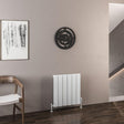 Eastbrook Malmesbury Aluminium Horizontal Radiator 600mm x 565mm - Matt White - 89.0156 - TAP 'N' SHOWER