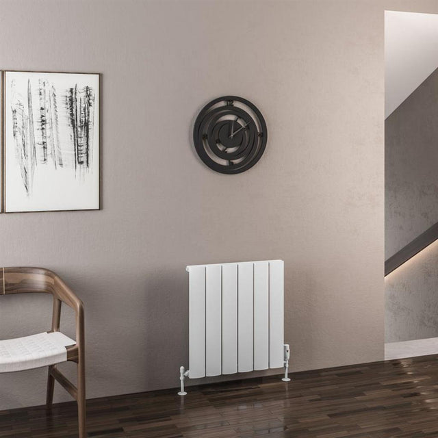 Eastbrook Malmesbury Aluminium Horizontal Radiator 600mm x 565mm - Matt White - 89.0156 - TAP 'N' SHOWER