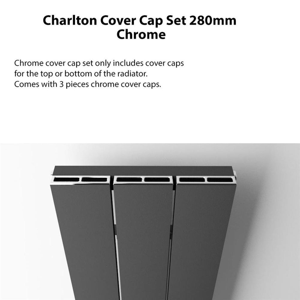 Eastbrook Charlton Top Cover Cap Set 280mm - Chrome - 89.0165 - TAP 'N' SHOWER