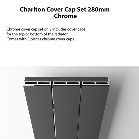 Eastbrook Charlton Top Cover Cap Set 280mm - Chrome - 89.0165 - TAP 'N' SHOWER