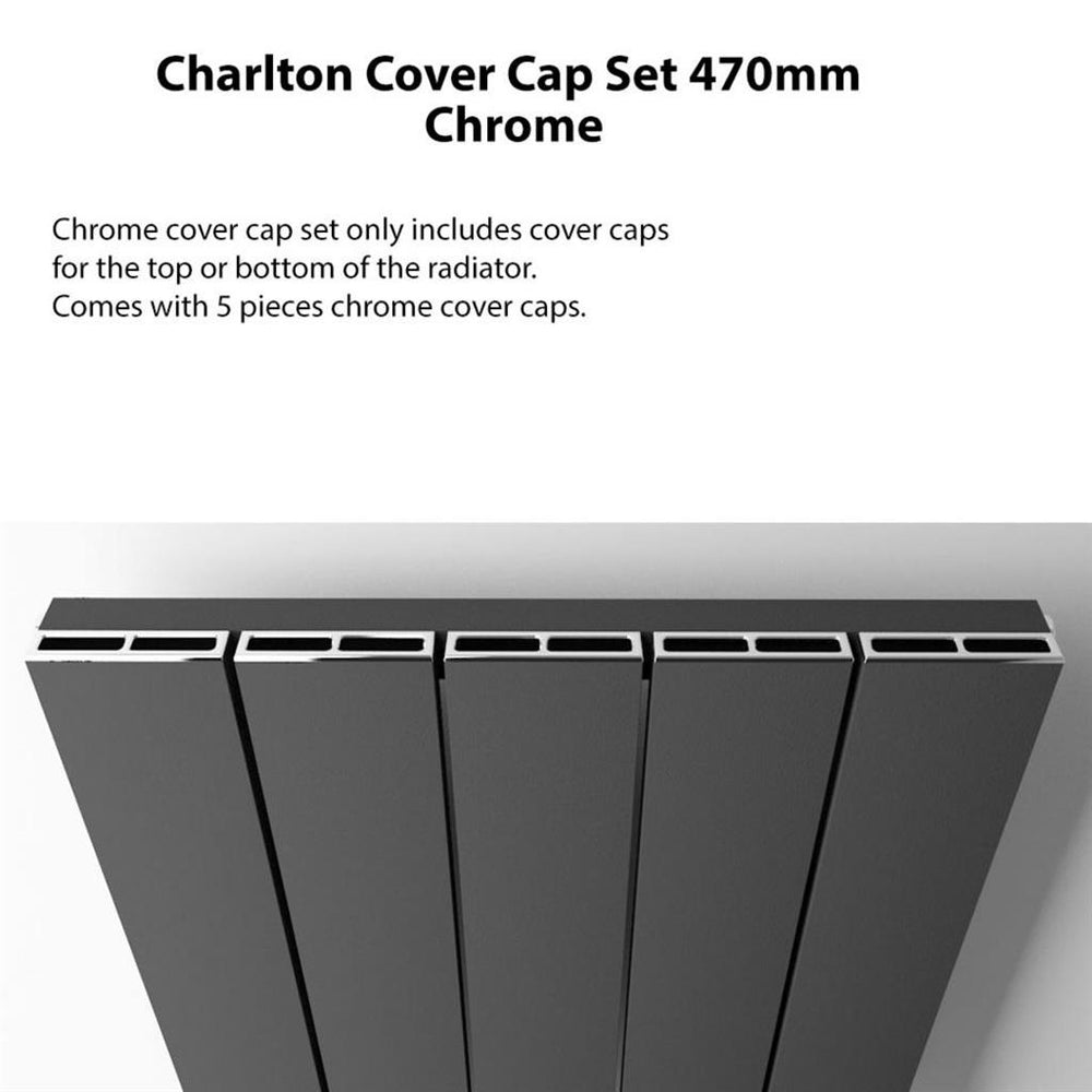 Eastbrook Charlton Top Cover Cap Set 470mm - Chrome - 89.0167 - TAP 'N' SHOWER